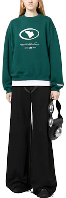 (W) ADER ERROR 女士秋冬绿色宽松款刺绣标志圆领卫衣 BMADFWSW0103GN Lookbook (W) ADER ERROR 女士秋冬绿色宽松款刺绣标志圆领卫衣 BMADFWSW0103GN