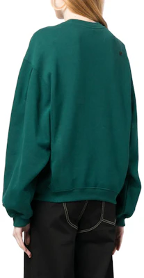 (W) ADER ERROR 女士秋冬绿色宽松款刺绣标志圆领卫衣 BMADFWSW0103GN Shop (W) ADER ERROR 女士秋冬绿色宽松款刺绣标志圆领卫衣 BMADFWSW0103GN