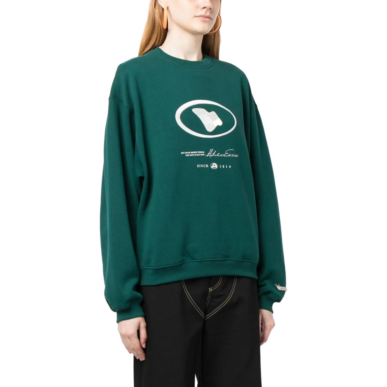 Purchase (W) ADER ERROR 女士秋冬绿色宽松款刺绣标志圆领卫衣 BMADFWSW0103GN