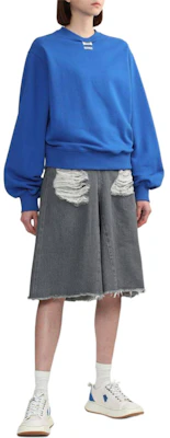 (W) ADER ERROR 徽标圆领宽松卫衣 - 皇家蓝 BN01SSSW0102BL Details for (W) ADER ERROR 徽标圆领宽松卫衣 - 皇家蓝 BN01SSSW0102BL