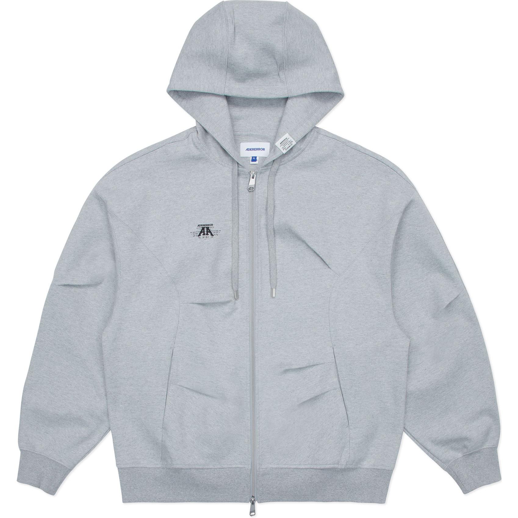 Order (W) ADER ERROR 女士灰色宽松连帽拉链衫 BN01SSHD0401GR