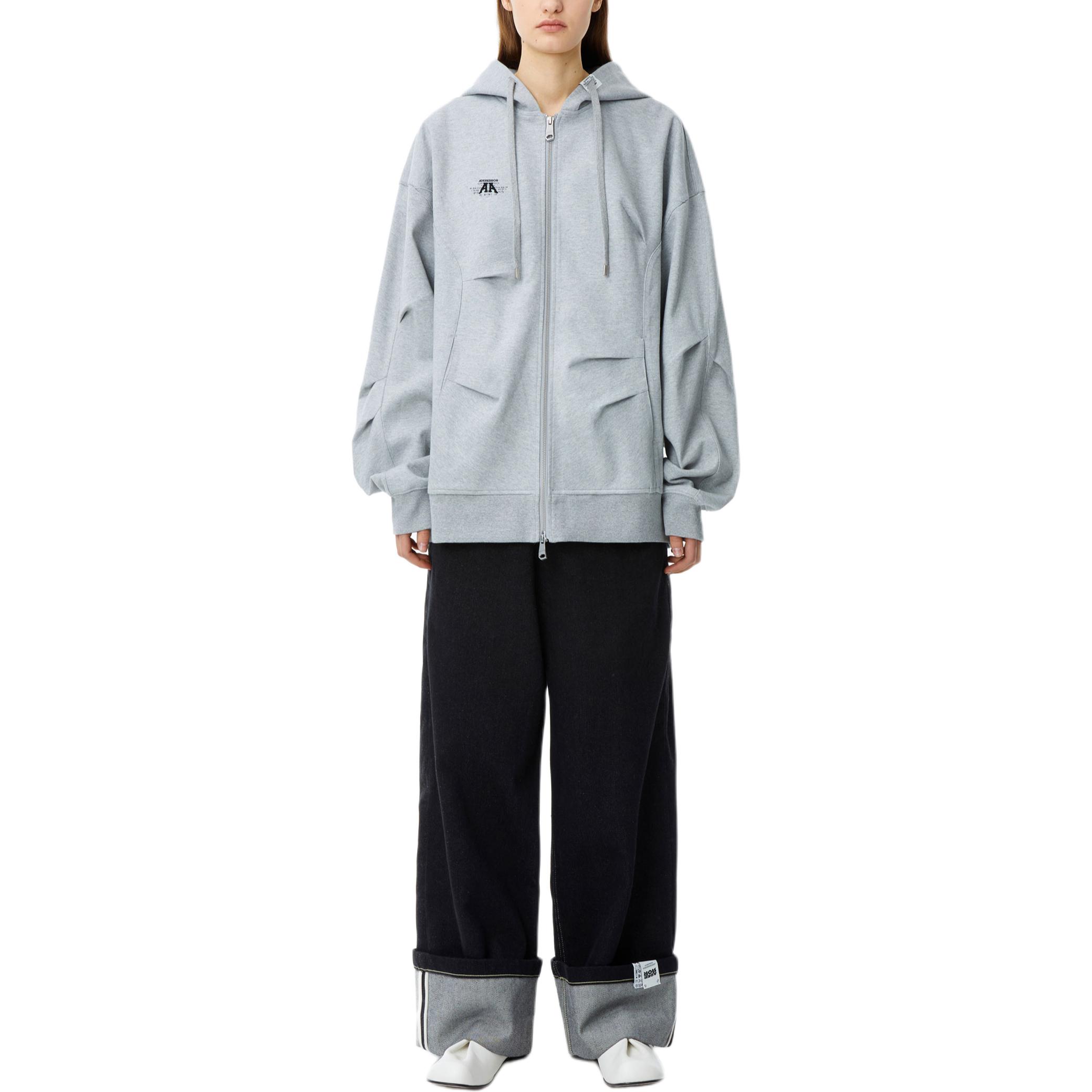 Details for (W) ADER ERROR 女士灰色宽松连帽拉链衫 BN01SSHD0401GR