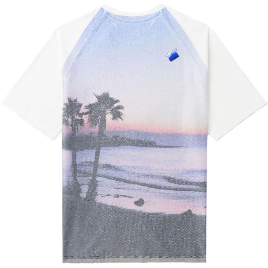 Lookbook (W) ADER ERROR Ungu Baju-T Pendek Logo Patch Raglan Wanita dengan Cetakan Foto. BN01SSTS0106PP