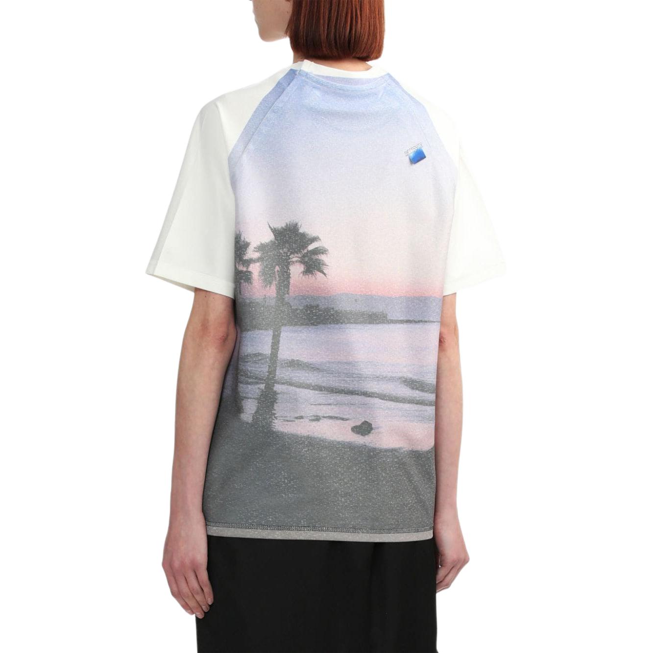 Purchase (W) ADER ERROR Ungu Baju-T Pendek Logo Patch Raglan Wanita dengan Cetakan Foto. BN01SSTS0106PP