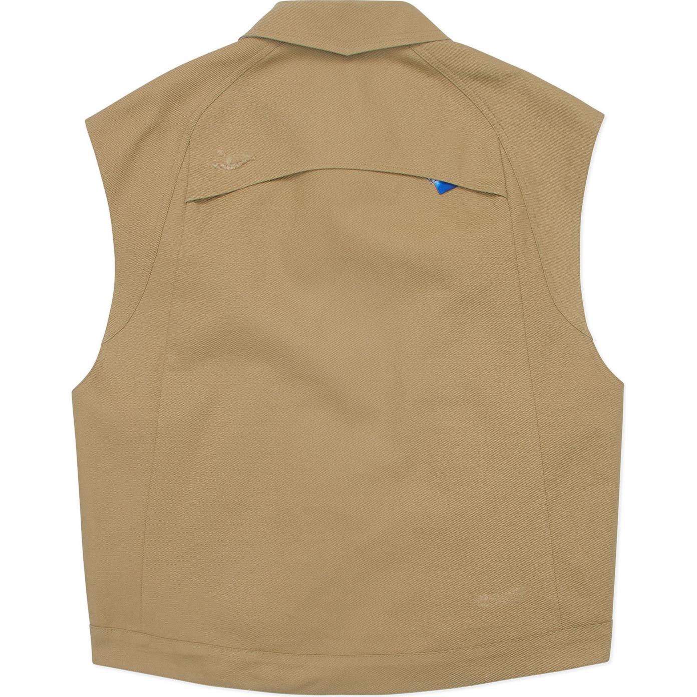 Lookbook (W) ADER ERROR Vest Reversible Zip-Up Wanita Coklat Muda BN01SSVE0102BG