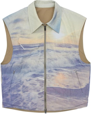 (W) ADER ERROR Vest Reversible Zip-Up Wanita Coklat Muda BN01SSVE0102BG Shop (W) ADER ERROR Vest Reversible Zip-Up Wanita Coklat Muda BN01SSVE0102BG