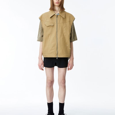 (W) ADER ERROR Vest Reversible Zip-Up Wanita Coklat Muda BN01SSVE0102BG Sizing (W) ADER ERROR Vest Reversible Zip-Up Wanita Coklat Muda BN01SSVE0102BG