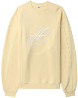 (Women) ADER ERROR SS23 Yellow Letter Embroidered Crewneck Sweatshirt BMADSSSW0103YL (Women) ADER ERROR SS23 Yellow Letter Embroidered Crewneck Sweatshirt BMADSSSW0103YL