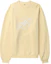 Order (W) ADER ERROR SS23 黄色字母刺绣圆领卫衣 BMADSSSW0103YL