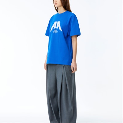 (W) ADER ERROR SS24 Baju T Graphic Embroidery & Print Biru BN01SSTS0105BL Details for (W) ADER ERROR SS24 Baju T Graphic Embroidery & Print Biru BN01SSTS0105BL