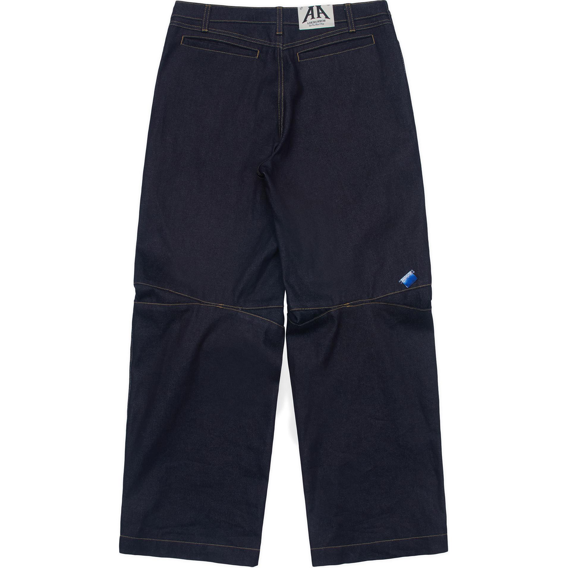 Lookbook (W) ADER ERROR Seluar Denim Rendah Santai Wanita Biru Tua BN01SSJE0103DN