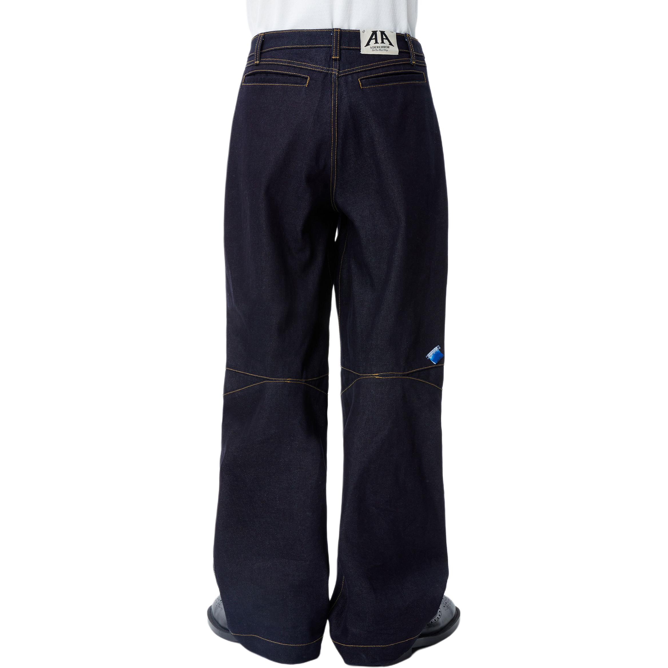 Purchase (W) ADER ERROR Seluar Denim Rendah Santai Wanita Biru Tua BN01SSJE0103DN