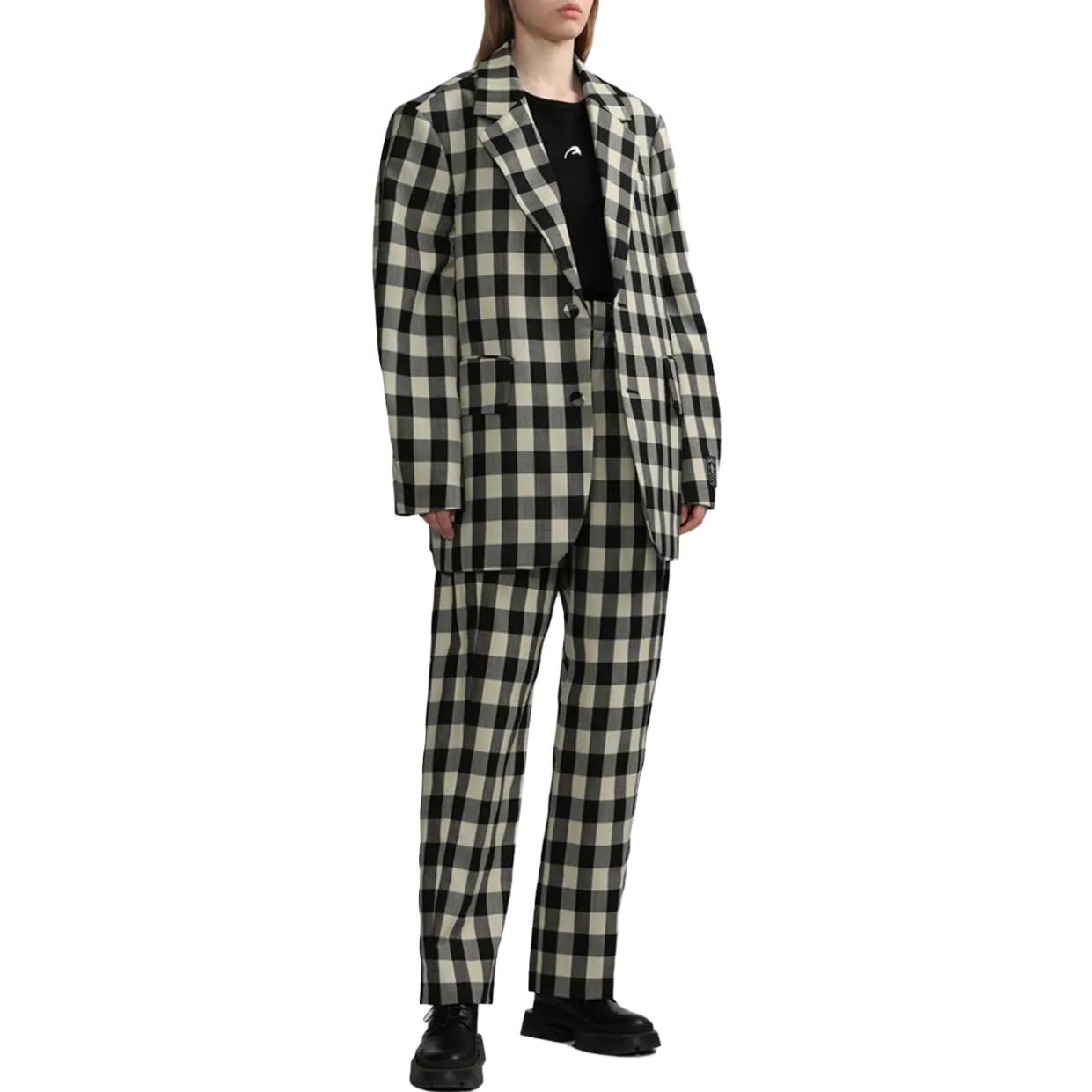 Lookbook (W) ADER ERROR Seluar Wanita Potongan Longgar Kotak Lurus - Hitam BMADSSSA0207CK