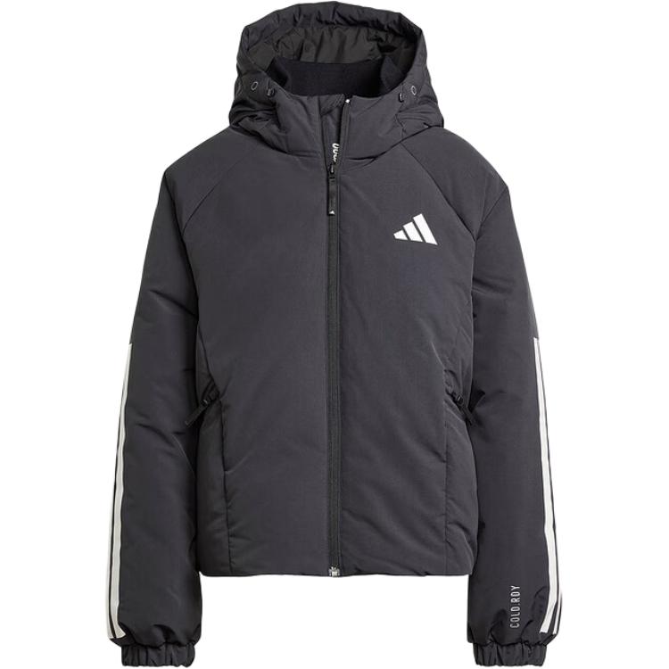 (Women) adidas 3-Stripes  Black Puffer Jacket - Fall 2024 Style & Comfort. JG3866 圖 2