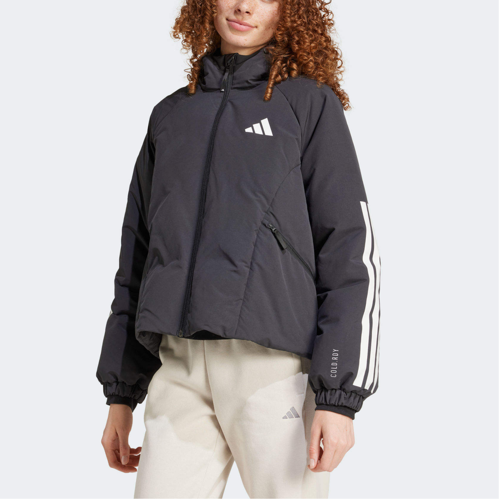 (Women) adidas 3-Stripes  Black Puffer Jacket - Fall 2024 Style & Comfort. JG3866 圖 4