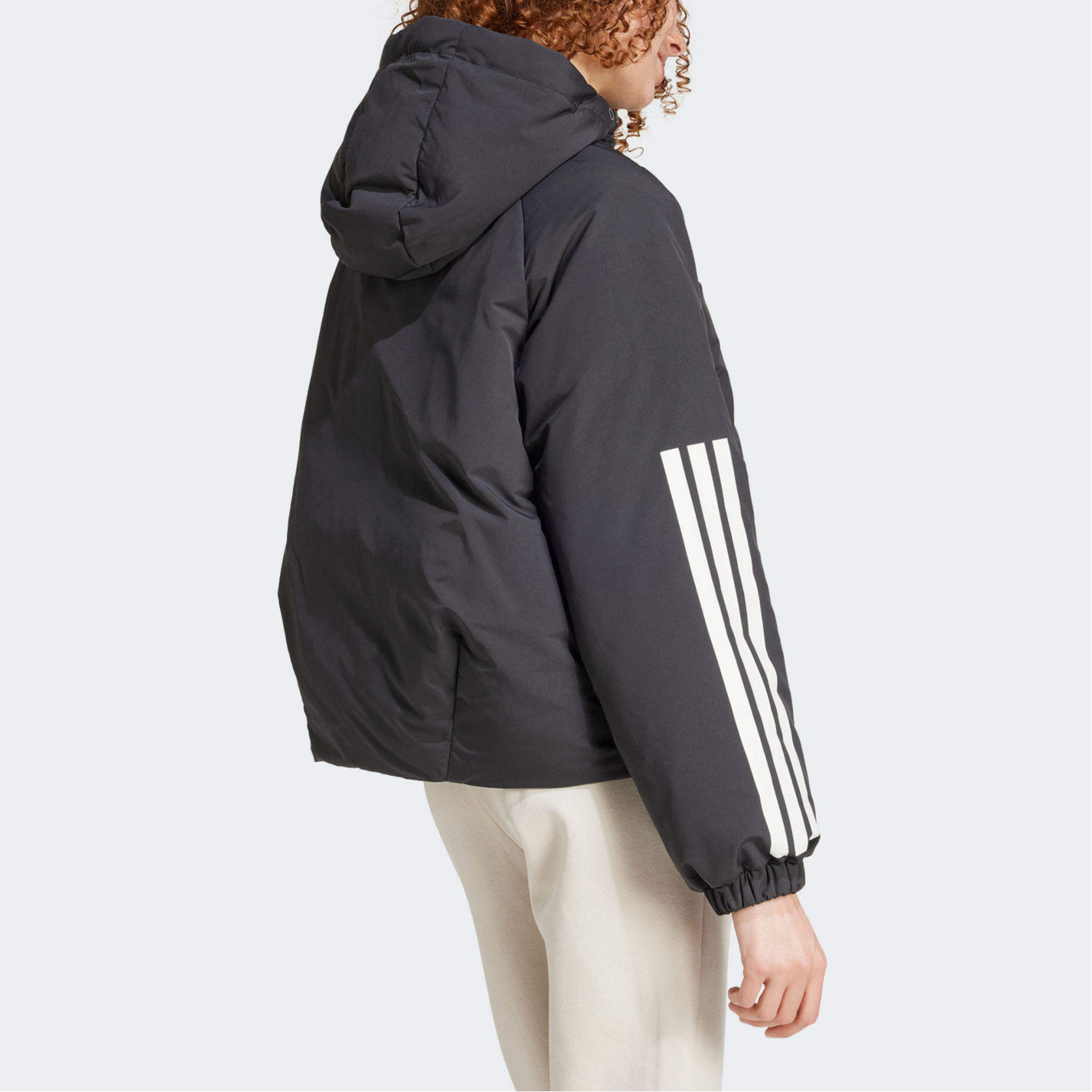 (Women) adidas 3-Stripes  Black Puffer Jacket - Fall 2024 Style & Comfort. JG3866 圖 5