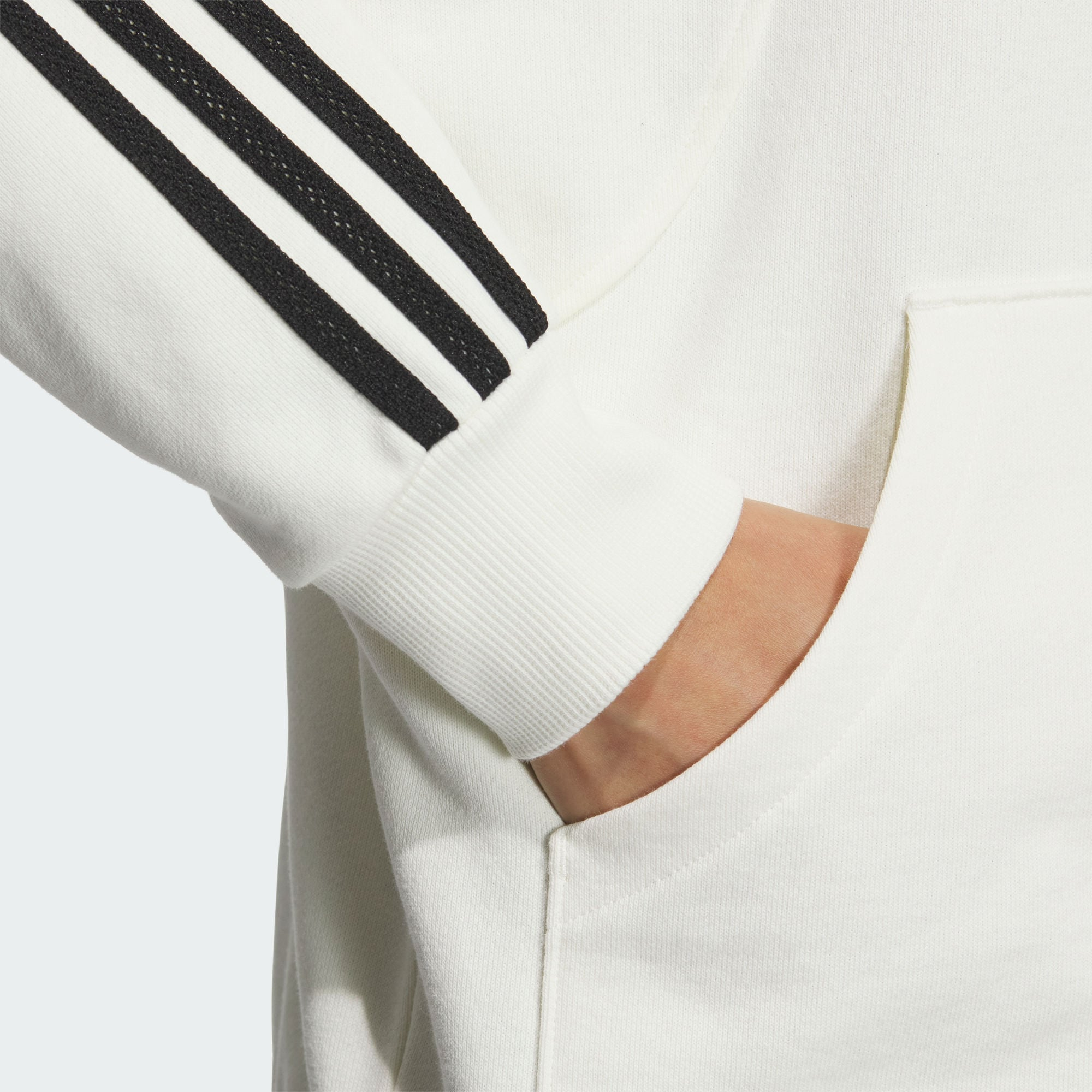 (Women) adidas 3-Stripes Knit Jacket White Casual Long-Sleeve Stand Collar JN0760 圖 6