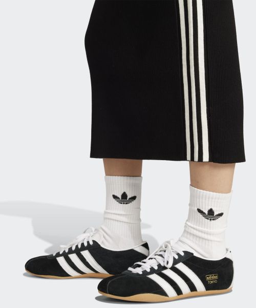Lookbook (W) adidas 3-Stripes Skirt Rajut - Hitam JW2661