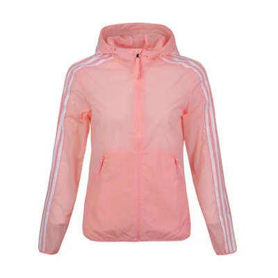 (Women) adidas 3-Stripes Pink Windbreaker Jacket FT2883