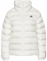 (Women) adidas 3-Stripes Quilted Jacket with Logo Print White. GT1713 (Women) adidas 3-Stripes Quilted Jacket with Logo Print White. GT1713