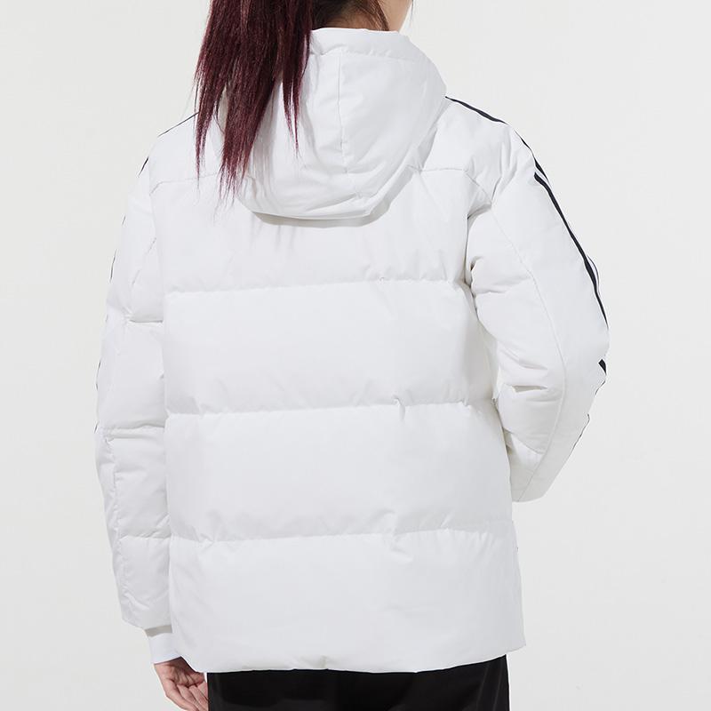 Purchase (W) adidas 3條紋冬季白色連帽拉鍊羽絨外套 HA1176