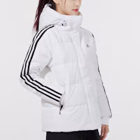 Details for (W) adidas 3條紋冬季白色連帽拉鍊羽絨外套 HA1176