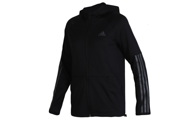 (Women) adidas 3S Training Hoodie Jacket Black EB5593