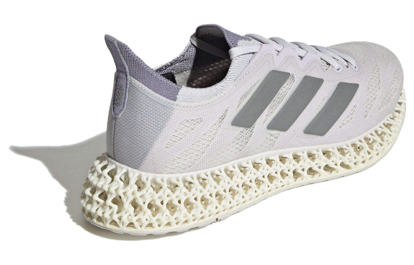 Lookbook 阿迪達斯 4D FWD 3 圓頭舒適 防滑耐磨 低幫跑步鞋 女款 灰色