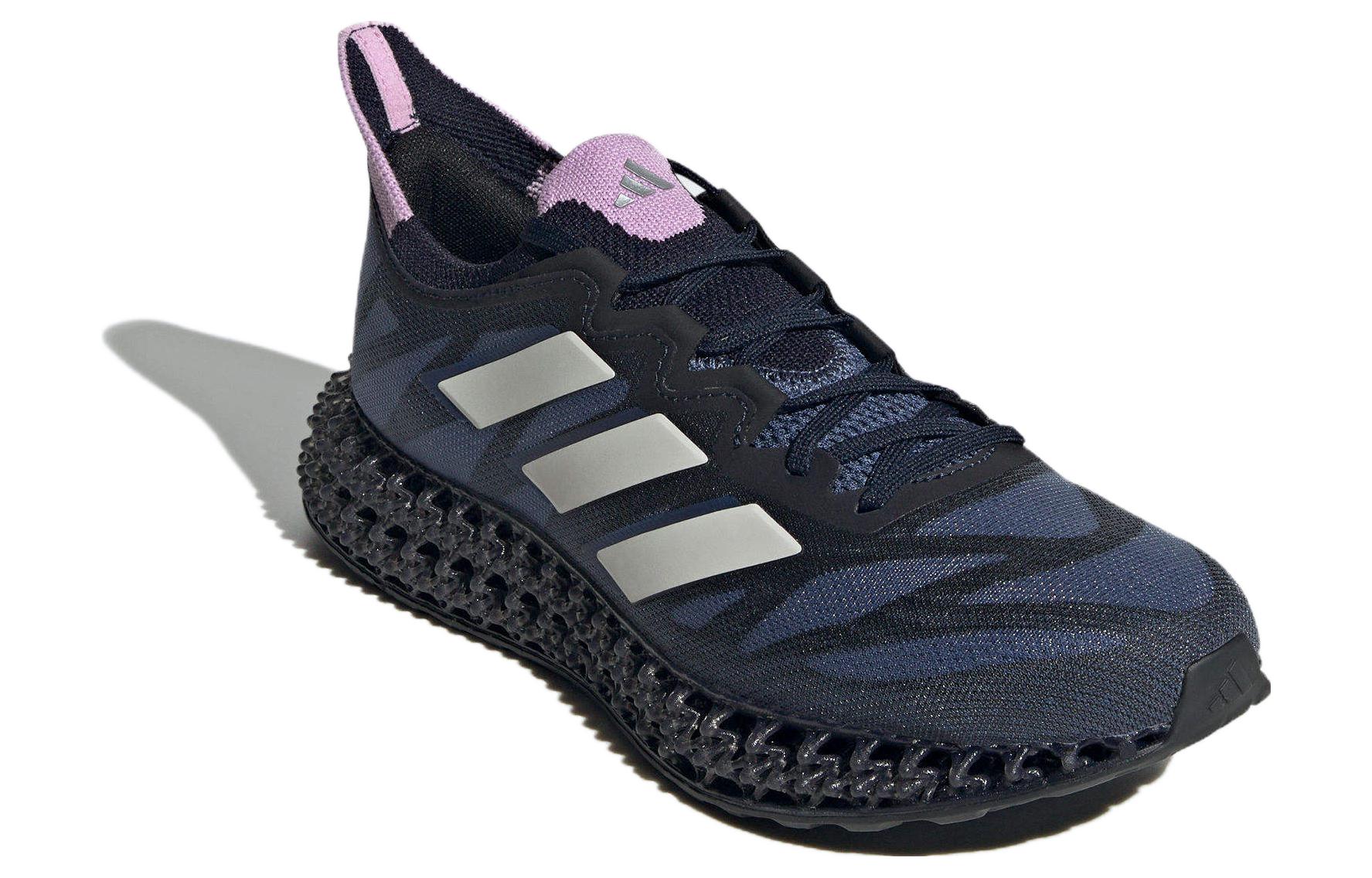 Shop adidas 4D FWD 3 圓頭舒適 防滑耐磨 低幫 跑步鞋 女款 深藍色