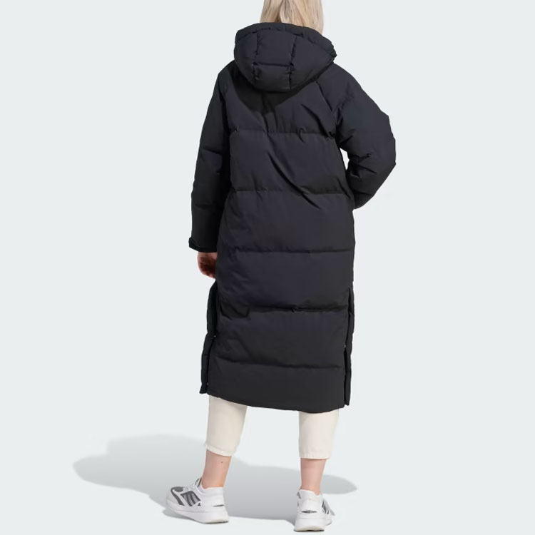 (Women) adidas 530  Black Down Jacket Long Sleeve Hoodie Solid Color IK3159 圖 4