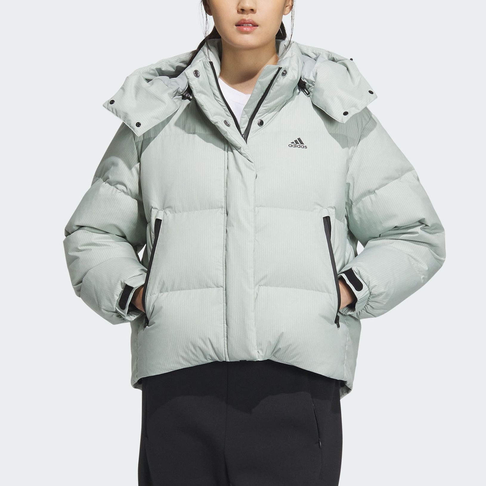 (Women) adidas  600 Fill ClimaWarm Water-Repellent Puffer Jacket Mint Green. IW0774 圖 3