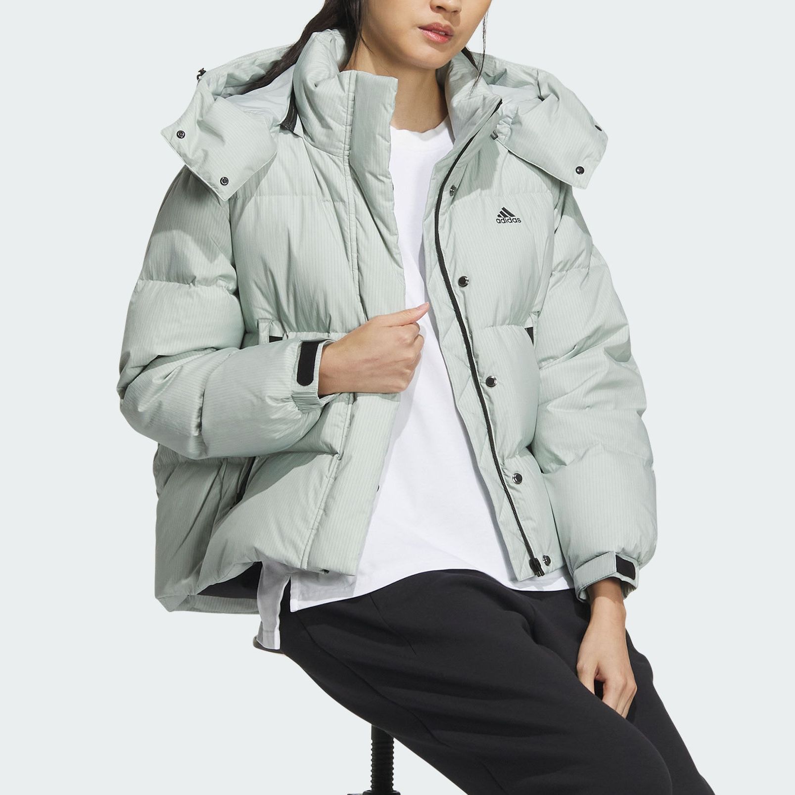 (Women) adidas  600 Fill ClimaWarm Water-Repellent Puffer Jacket Mint Green. IW0774 圖 5