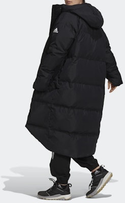 (Women) adidas Big Baffle Down Coat Black Mid-Length Winter Jacket. GT6539 Purchase (Women) adidas Big Baffle Down Coat Black Mid-Length Winter Jacket. GT6539