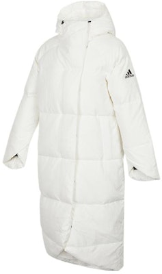 (Women) adidas Big Baffle Down Coat White Waterproof Hooded Winter Jacket GQ2509 Order (Women) adidas Big Baffle Down Coat White Waterproof Hooded Winter Jacket GQ2509