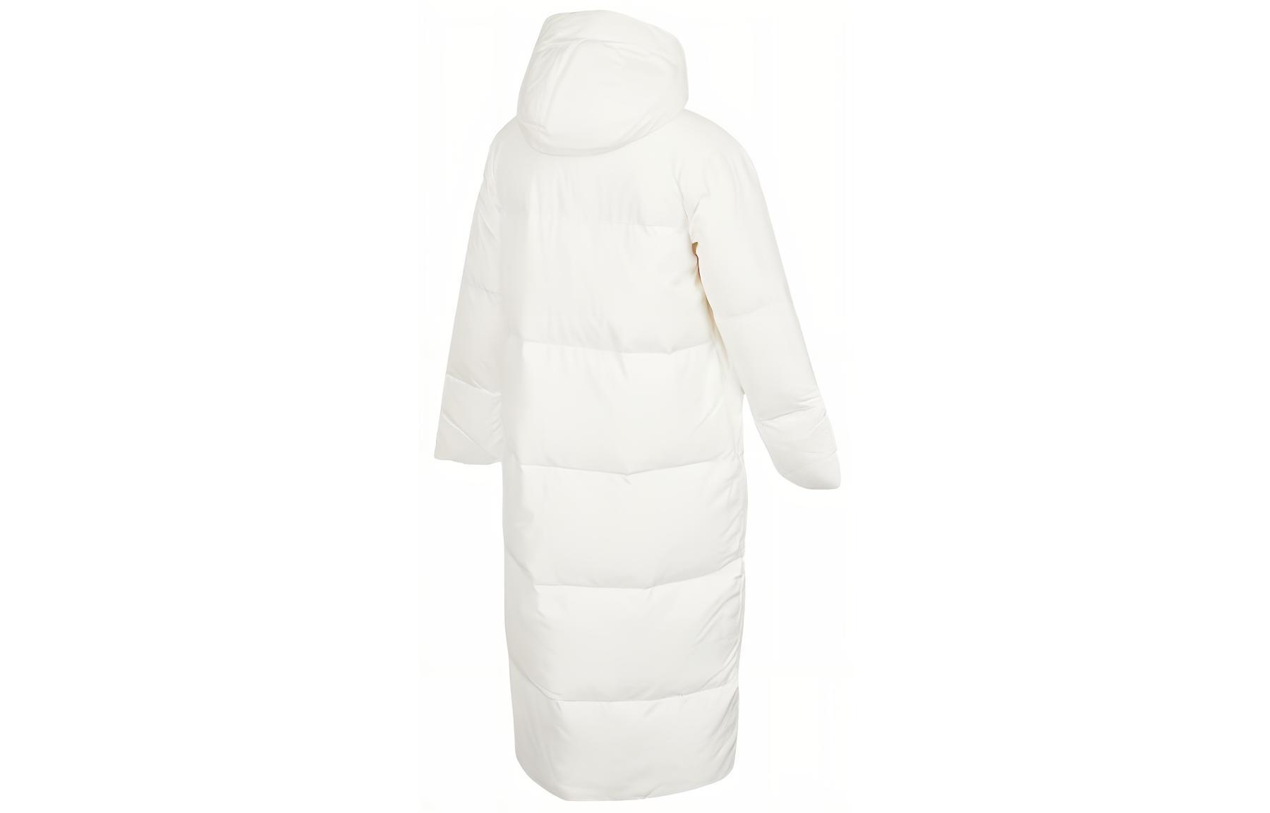 Lookbook (W) adidas Abrigo Big Baffle Down Blanco Impermeable con Capucha para Invierno GQ2509
