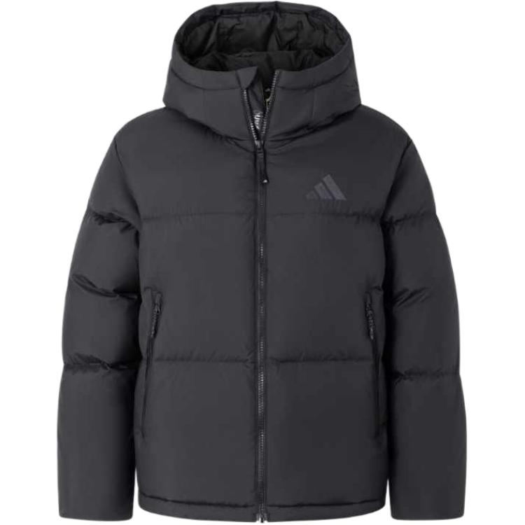 (Women) adidas  Black Puffer Jacket Hoodie Casual Lifestyle Series. JV6192 圖 2