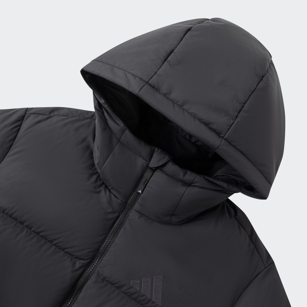 (Women) adidas  Black Puffer Jacket Hoodie Casual Lifestyle Series. JV6192 圖 6