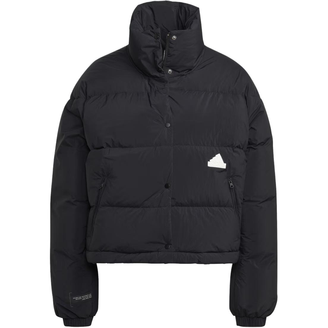 (Women) adidas  Black Puffer Jacket with Logo and Stand Collar. HG4376 圖 2