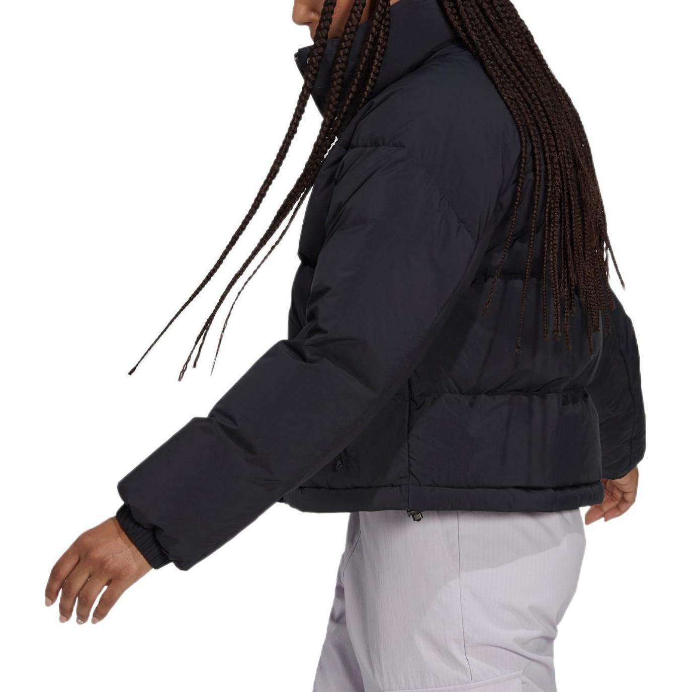 (Women) adidas  Black Puffer Jacket with Logo and Stand Collar. HG4376 圖 5