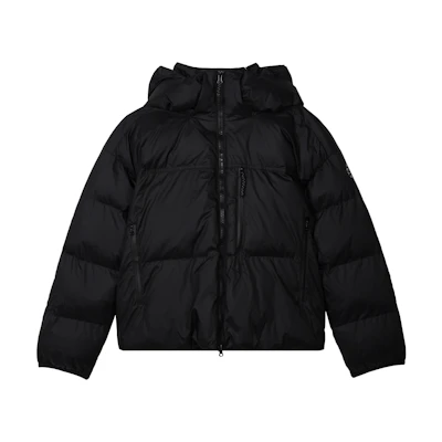 (Women) adidas Black Solid Color Casual Cropped Hoodie Jacket. IL9613