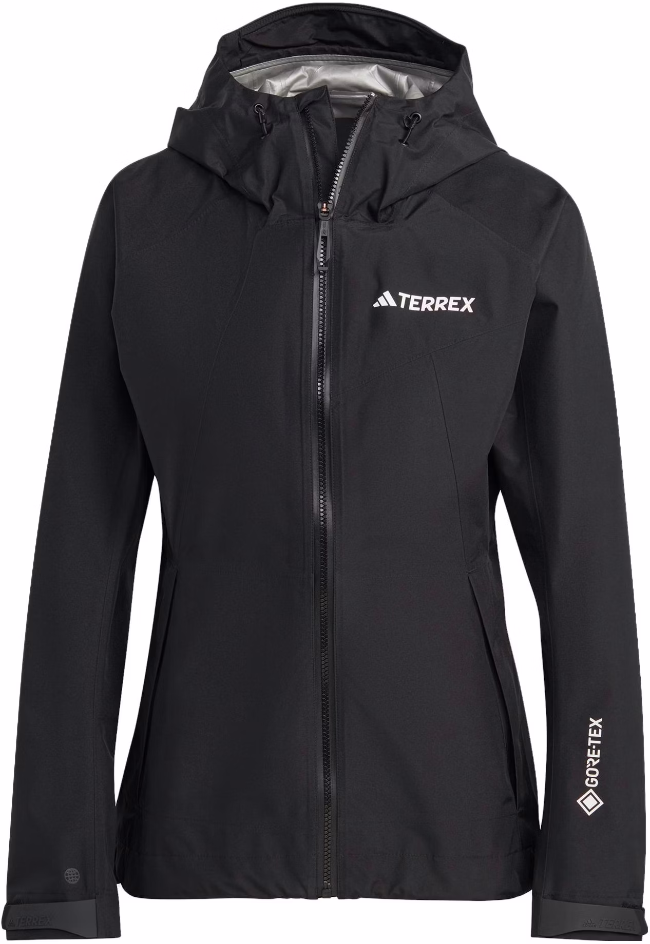 women-adidas-black-waterproof-windbreaker-outdoor-jacket-with-letter-print-hn-2904