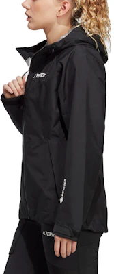 (Women) adidas Black Waterproof Windbreaker Outdoor Jacket with Letter Print. HN2904 Shop (Women) adidas Black Waterproof Windbreaker Outdoor Jacket with Letter Print. HN2904