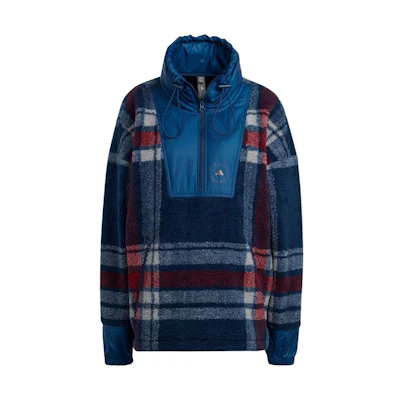 (Women) adidas Colorblock Half-Zip Retro Track Jacket - Blue HI6076