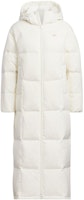 (Women) adidas Down Jacket with Three Stripes, Casual Hooded Coat - Off White. IK2384 (Women) adidas Down Jacket with Three Stripes, Casual Hooded Coat - Off White. IK2384