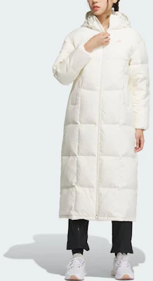 (W) 阿迪达斯三条纹连帽休闲羽绒服 - 米白色 IK2384 Lookbook (W) 阿迪达斯三条纹连帽休闲羽绒服 - 米白色 IK2384
