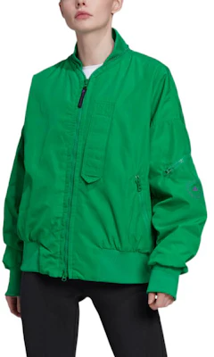 (W) adidas Jaket Bomber Zip-Up Hijau dengan Kolar Berdiri HI0926 Lookbook (W) adidas Jaket Bomber Zip-Up Hijau dengan Kolar Berdiri HI0926