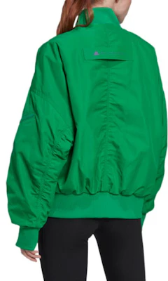 (W) adidas Jaket Bomber Zip-Up Hijau dengan Kolar Berdiri HI0926 Shop (W) adidas Jaket Bomber Zip-Up Hijau dengan Kolar Berdiri HI0926