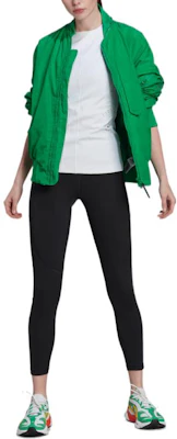 (W) adidas Jaket Bomber Zip-Up Hijau dengan Kolar Berdiri HI0926 Purchase (W) adidas Jaket Bomber Zip-Up Hijau dengan Kolar Berdiri HI0926