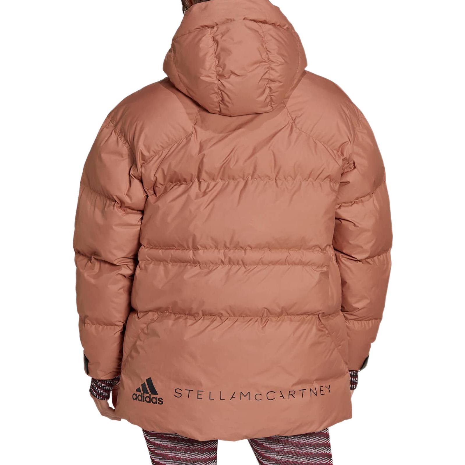 (Women) adidas  Pink Logo Print Long Sleeve Puffer Jacket with Hidden Zipper Hoodie HG6892 圖 5