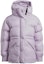 Order (Women) adidas Purple Puffer Jacket with Hidden Zipper and Hood. HI6080